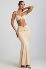 Oh Polly Jerika bralette halterneck crème jersey 6 cm