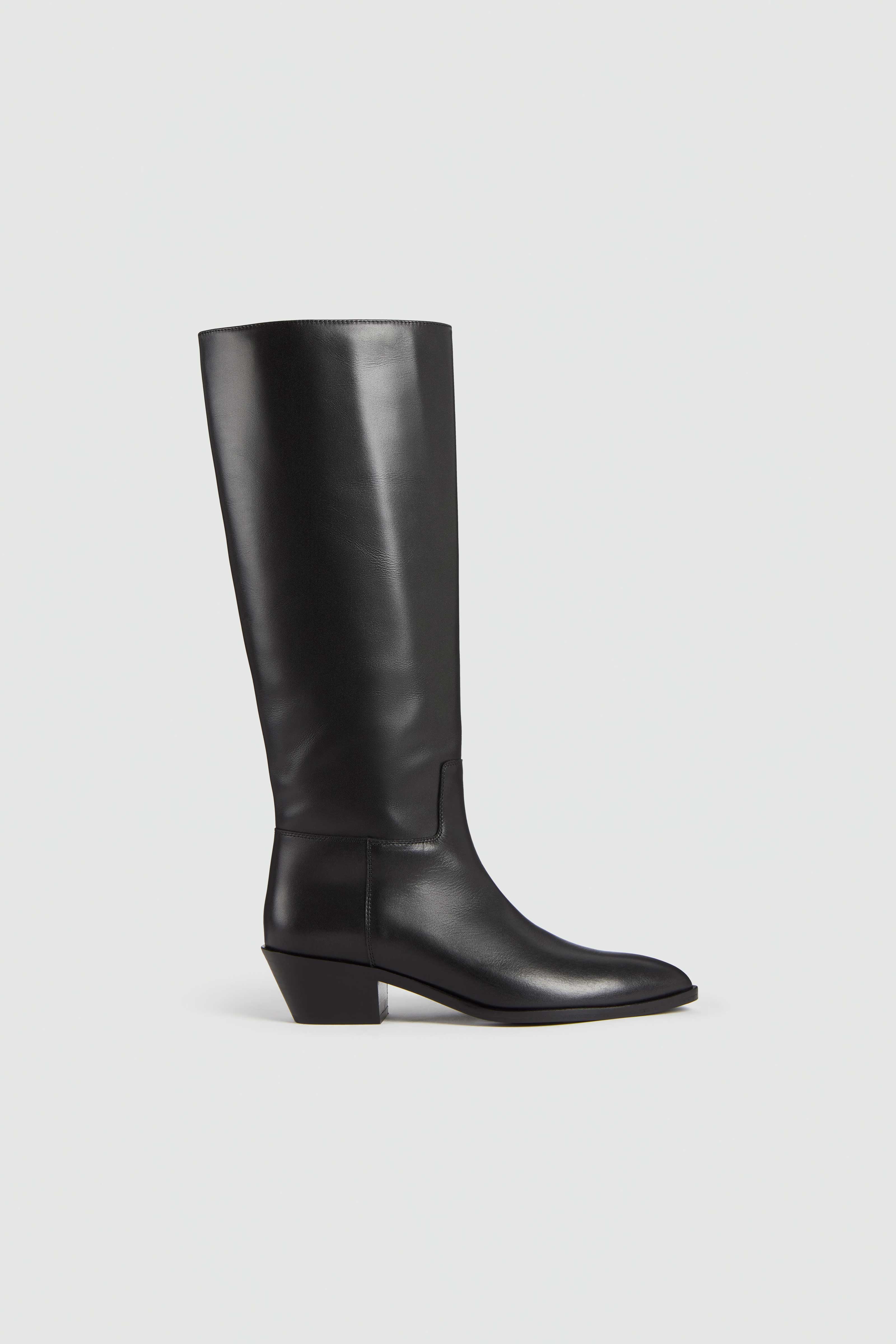 Liviana Conti Imperia botte texane cuir Noir 40