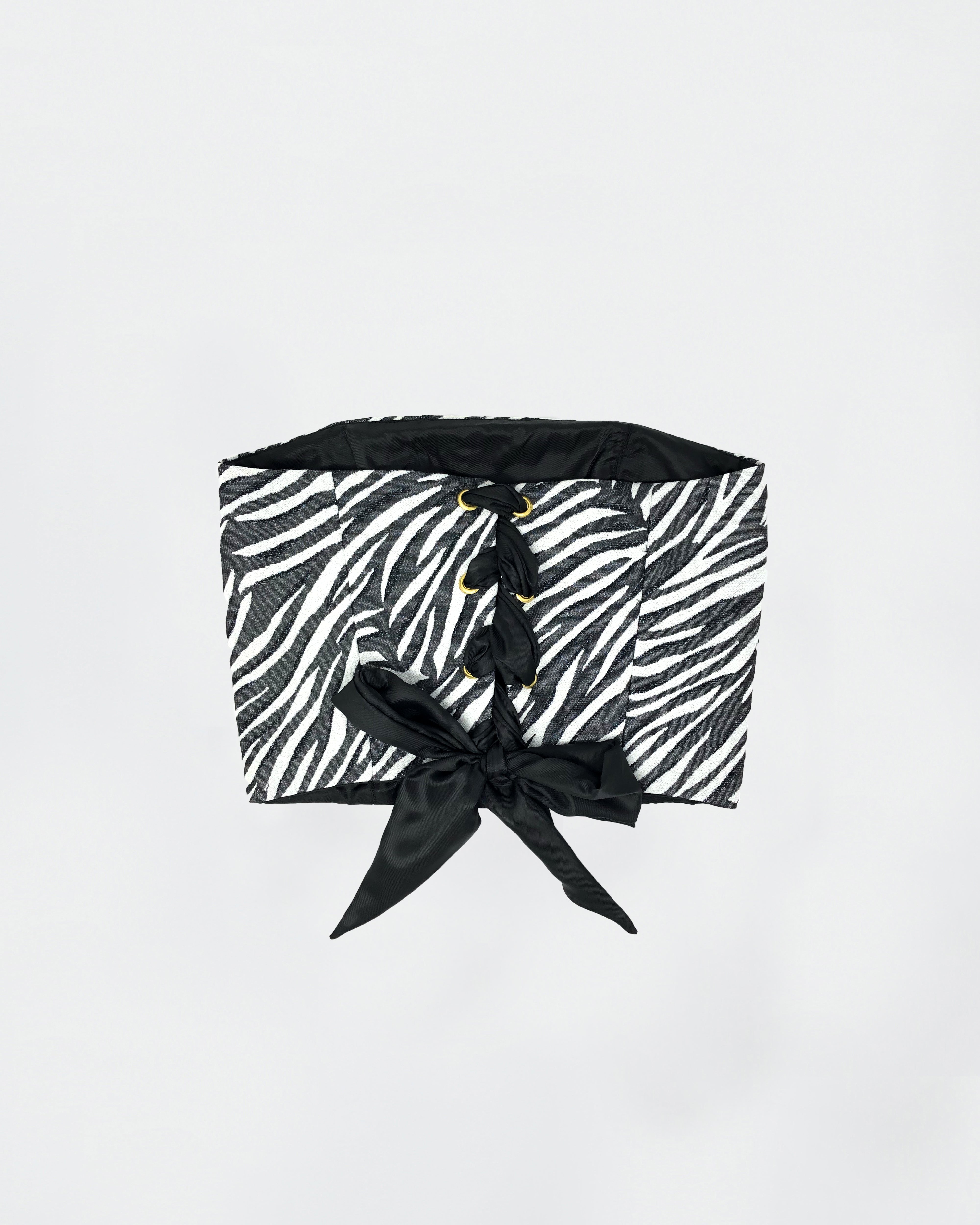 The Ethiquette Bustiers Zebra bustier jacquard zèbre XS