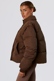 Oh Polly Essential BT0786 doudoune courte marron