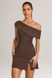 Oh Polly Suhana mini robe marron chocolat modal