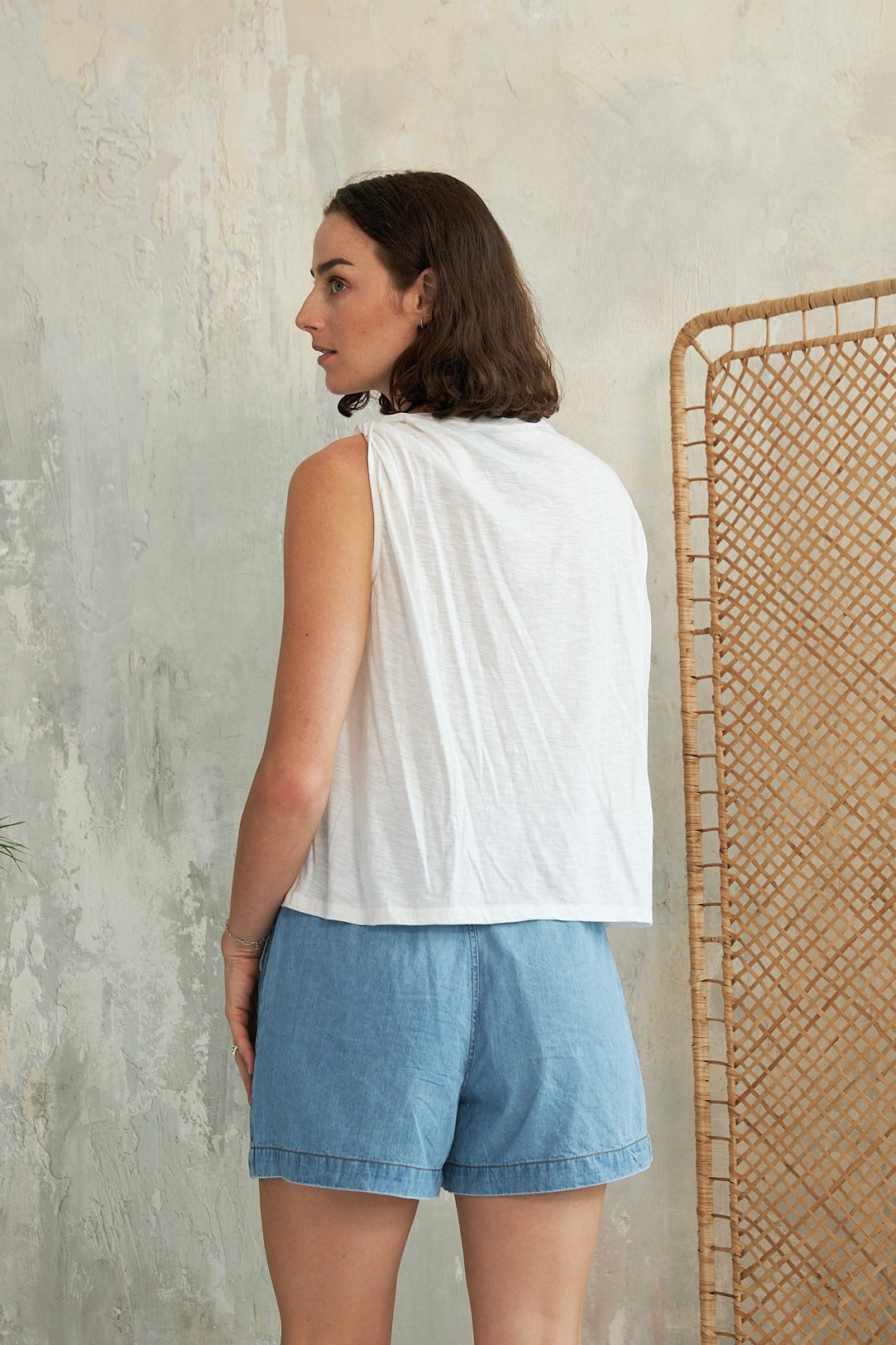 Chicosoleil Rosie t-shirt blanc asymétrique S