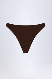 Oh Polly Swim Manea bas de bikini chocolat taille haute