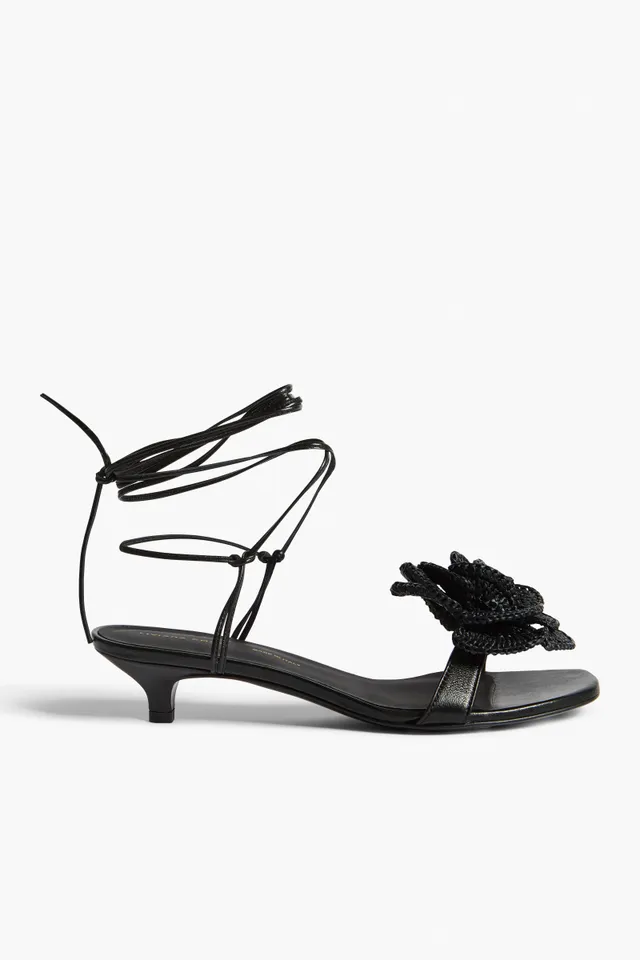 Liviana Conti Sabrina sandales noires nappa talon 30 mm