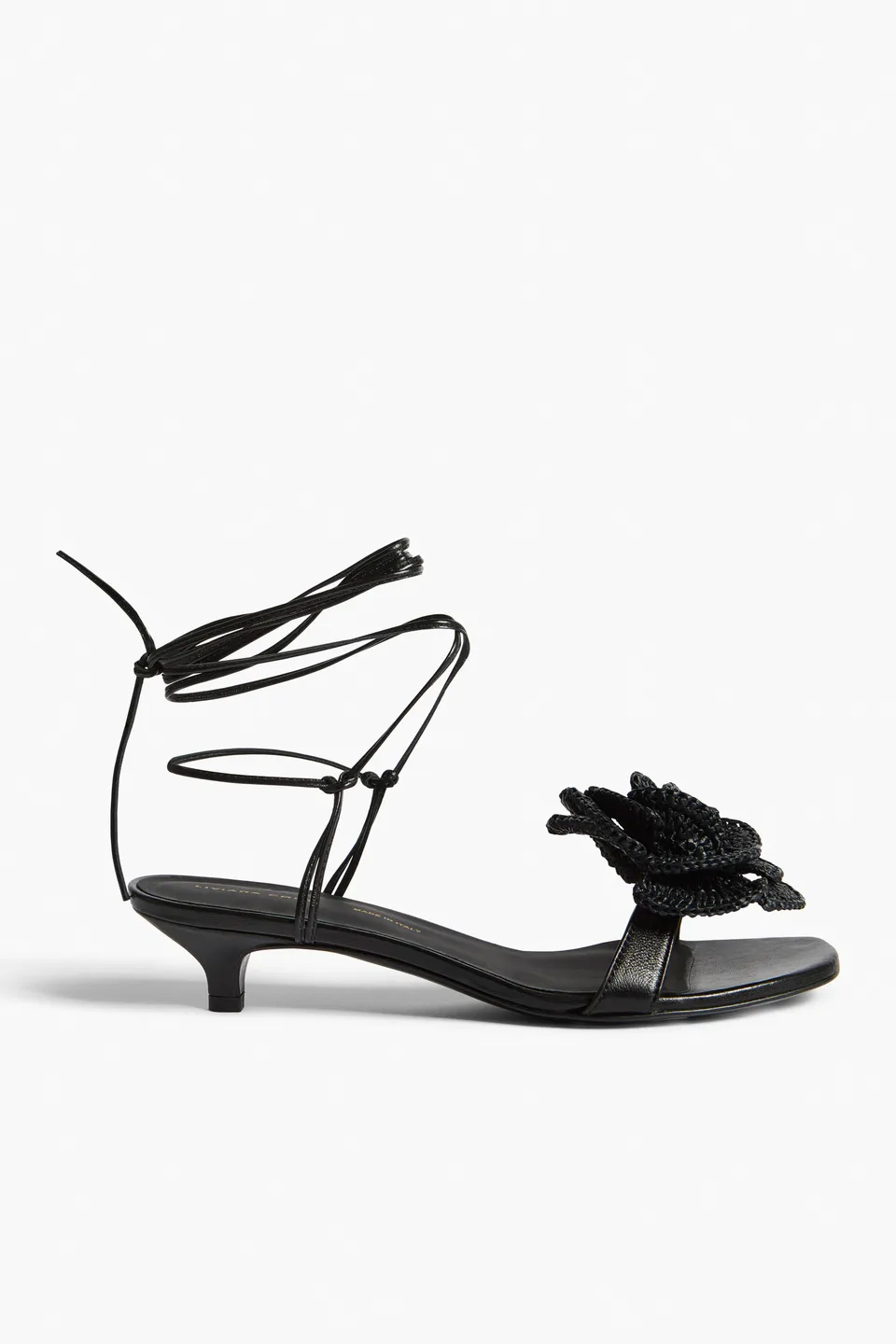 Liviana Conti Sabrina sandales noires nappa talon 30 mm