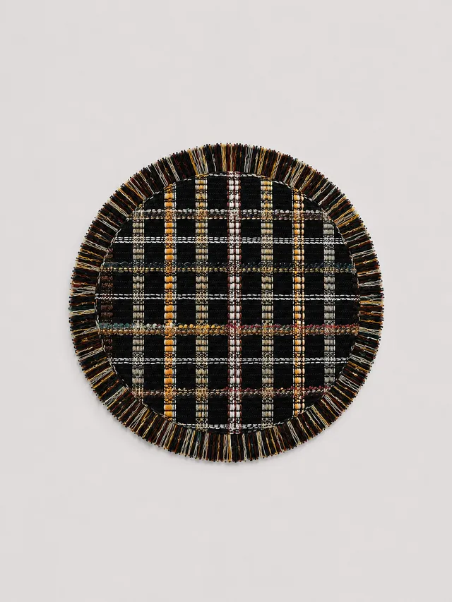 The Ethiquette Paris set de table rond tweed 35cm