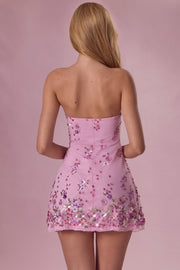 Oh Polly Rosalie 15763 mini robe bustier rose bonbon