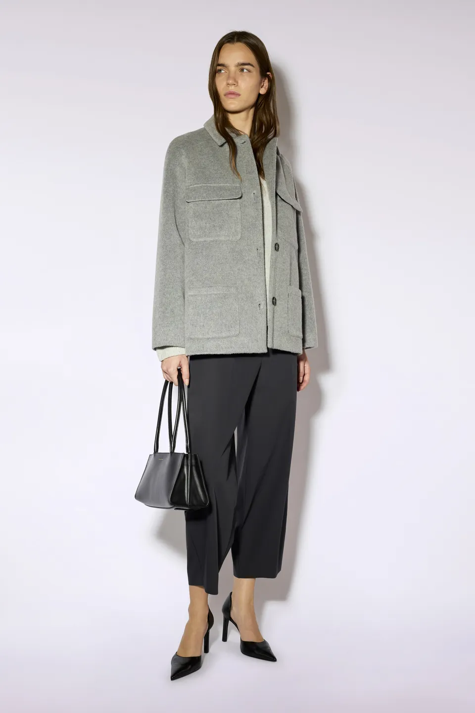 Liviana Conti Harper pantalon cropped anthracite
