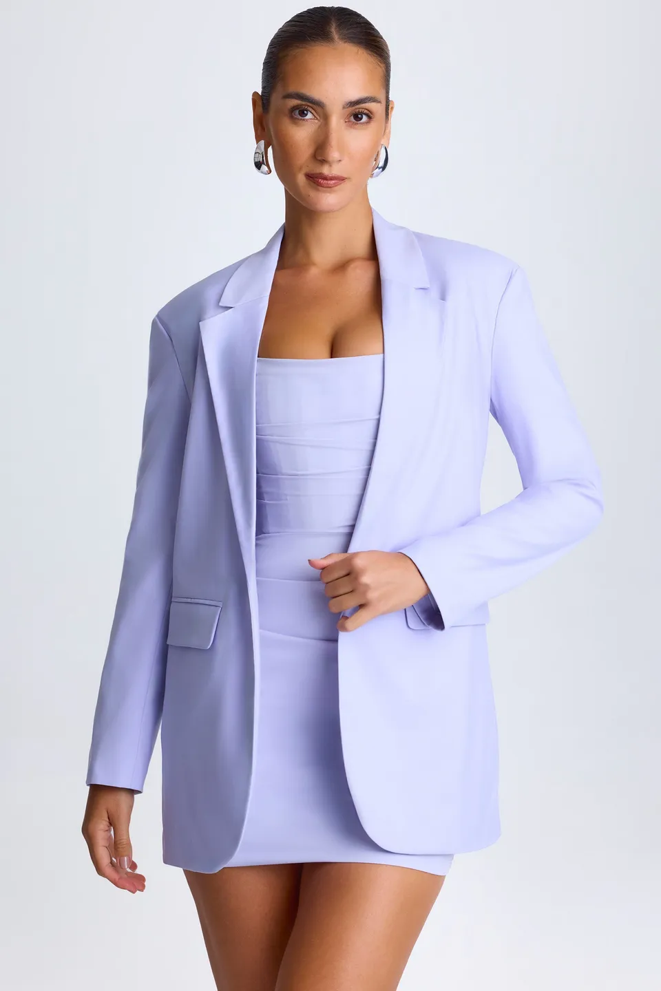 Oh Polly Edessa blazer oversize soft lilac 9460
