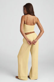 Oh Polly Ivelle pantalon pyjama jaune pastel modal