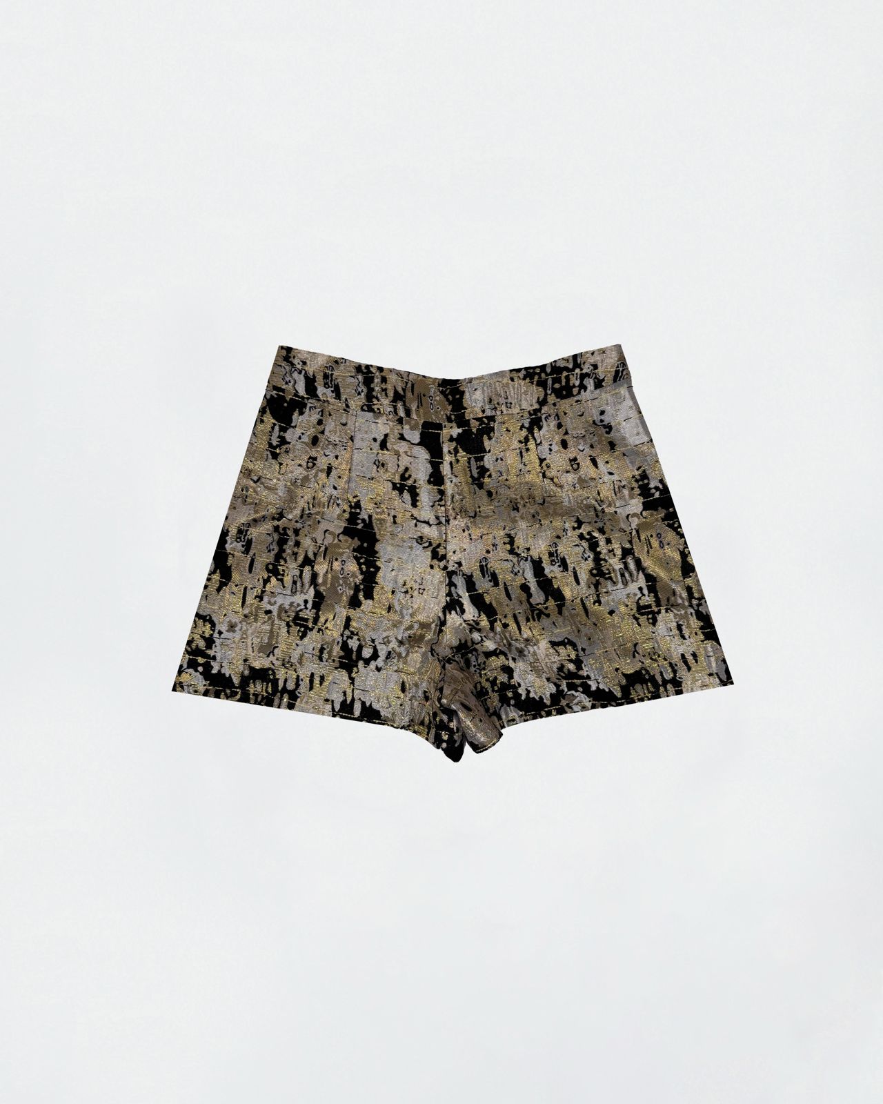 The Ethiquette Malhia Short noir camouflage jacquard S