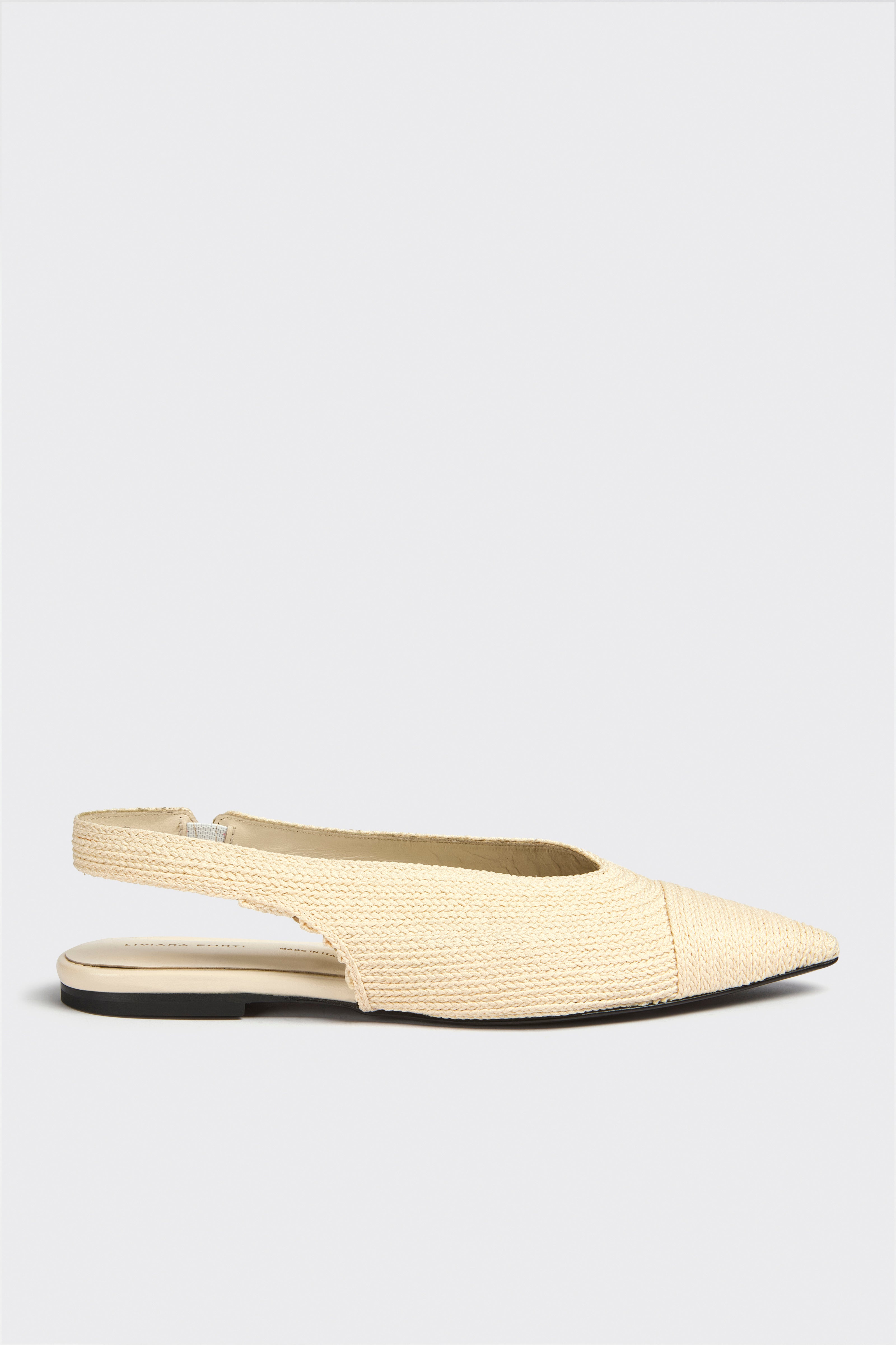 Liviana Conti Zafira slingback chaussures plates rugiada coton