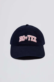 Bo+Tee BT11153 casquette baseball bleu marine coton logo brodé