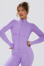 Oh Polly Define Luxe BT1960 veste zip lilas compressive