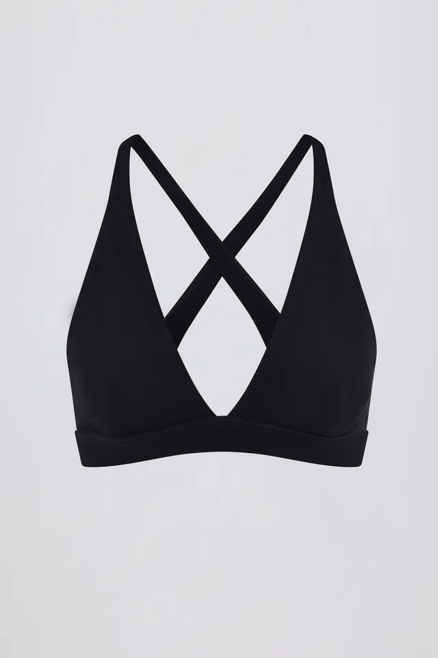 Oh Polly Bo+Tee BT2311B brassière sport noire col V