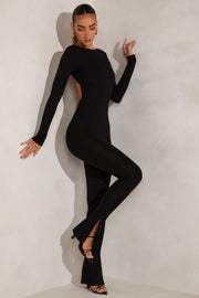 Oh Polly Rumer 5833 combinaison noire col montant modal