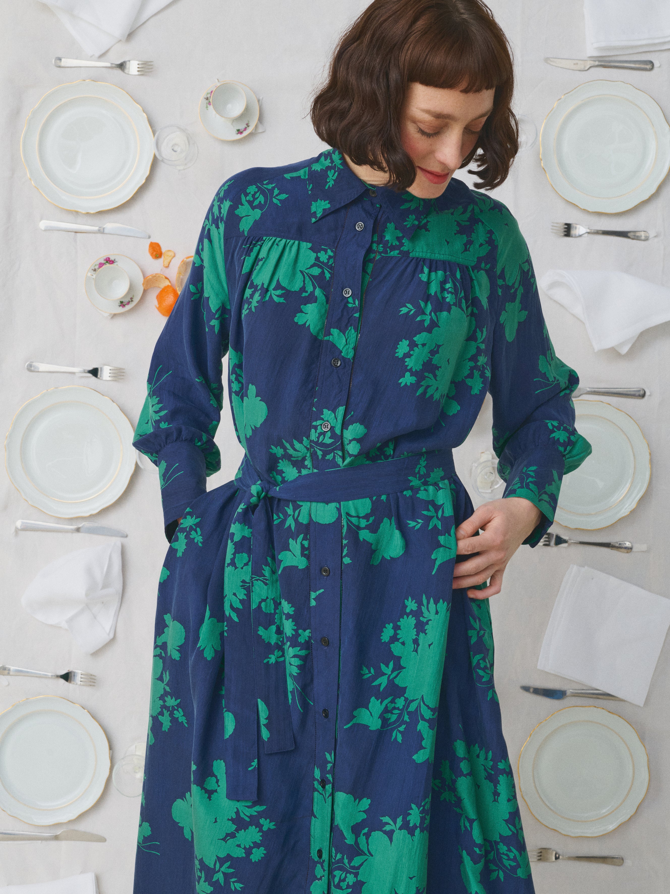Mii Mii à table Robe Venus robe soie taille M