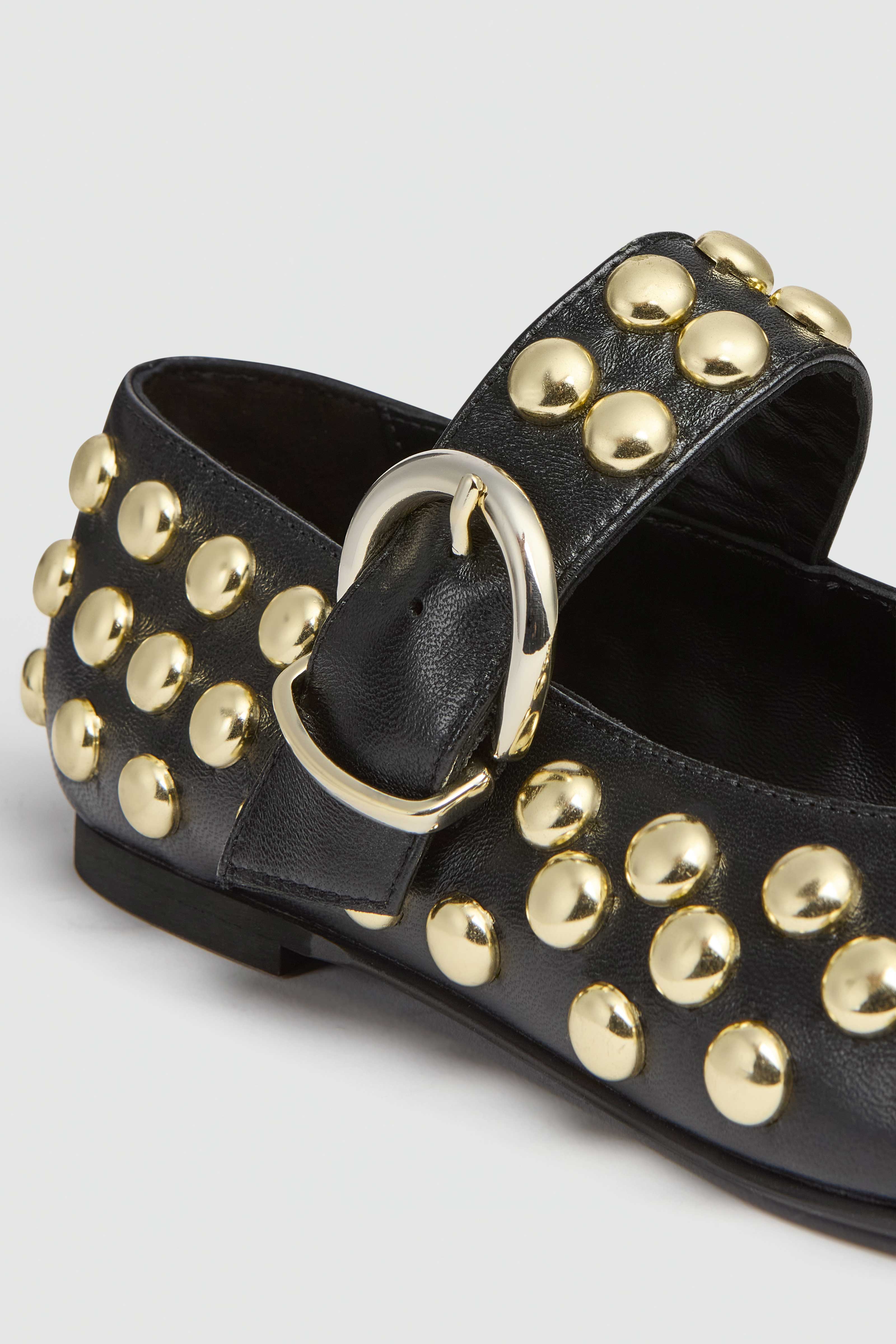 Liviana Conti Vittoria ballerines noires cloutées