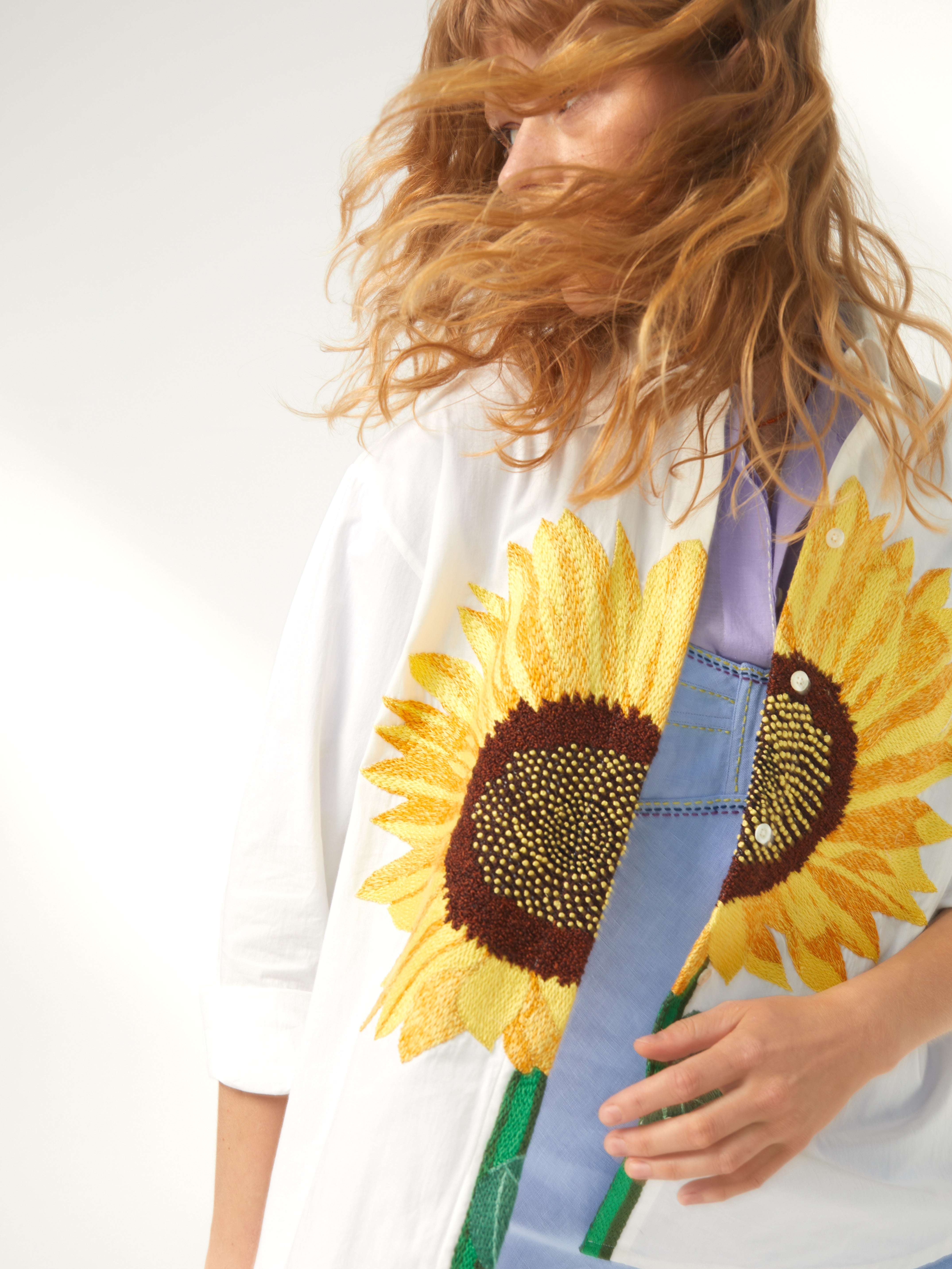 MII Les iconiques chemise Alma Le Tournesol femme coton brodé