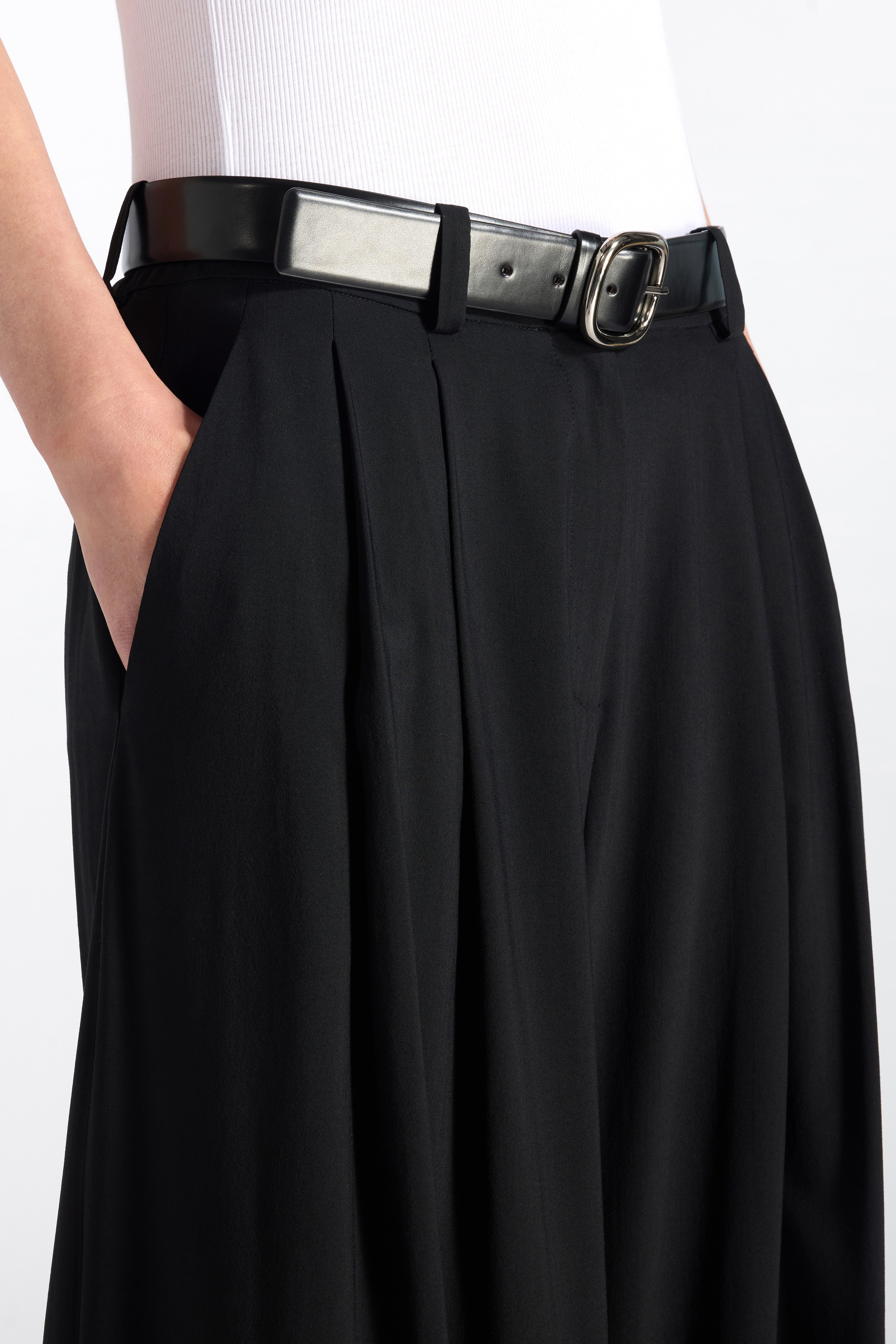 Liviana Conti Anthony pantalon noir viscose-laine pinces