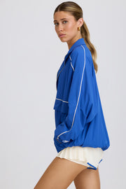 Bo+Tee Track veste survêtement bleue cobalt oversize