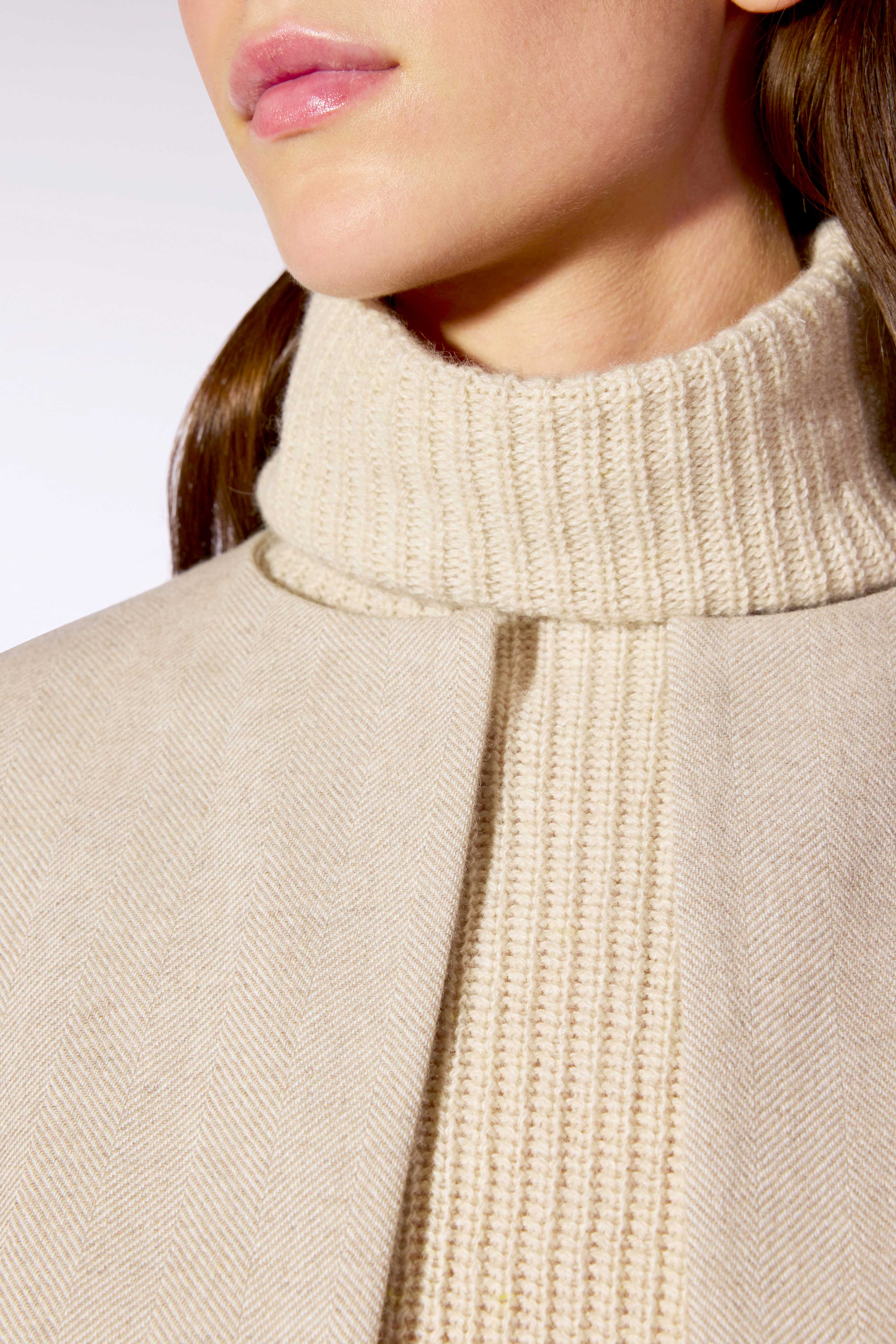 Liviana Conti Grant veste drap cachemire Beige 42