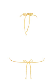 Oh Polly Swim Tala haut bikini triangle jaune citron