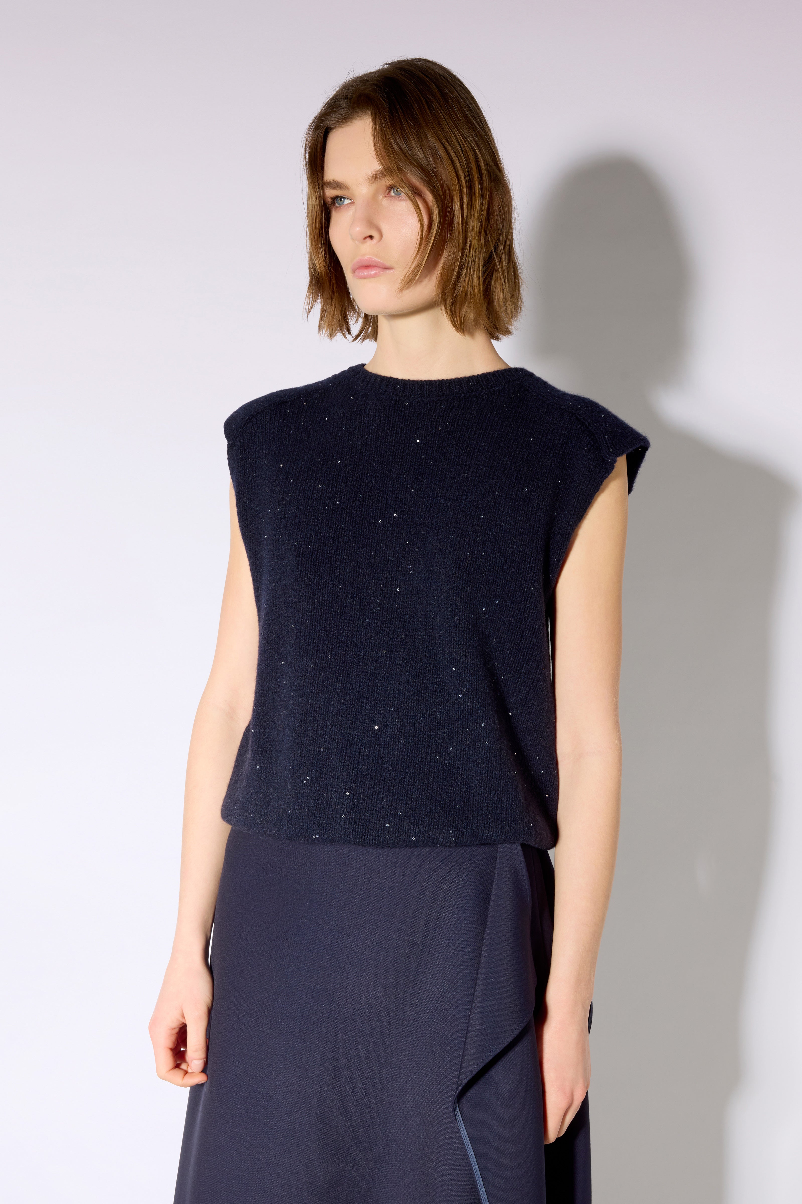 Liviana Conti Riza pull maille Notte Argento taille M