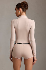 Oh Polly Jumpsuits 13043 combishort mushroom manches longues