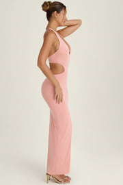 Oh Polly Calantha 10085 robe maxi rose abricot dos nu