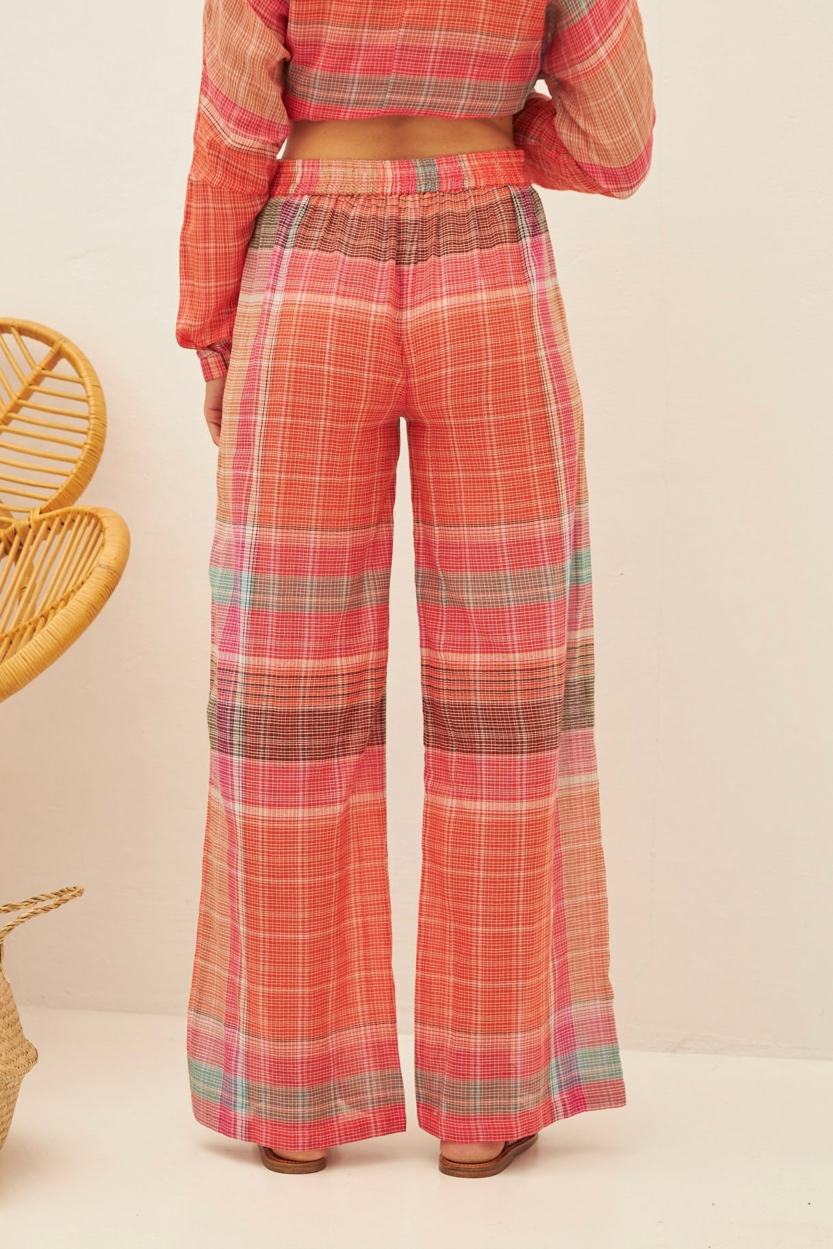 Chicosoleil Jules pantalon orange coton XS-XL