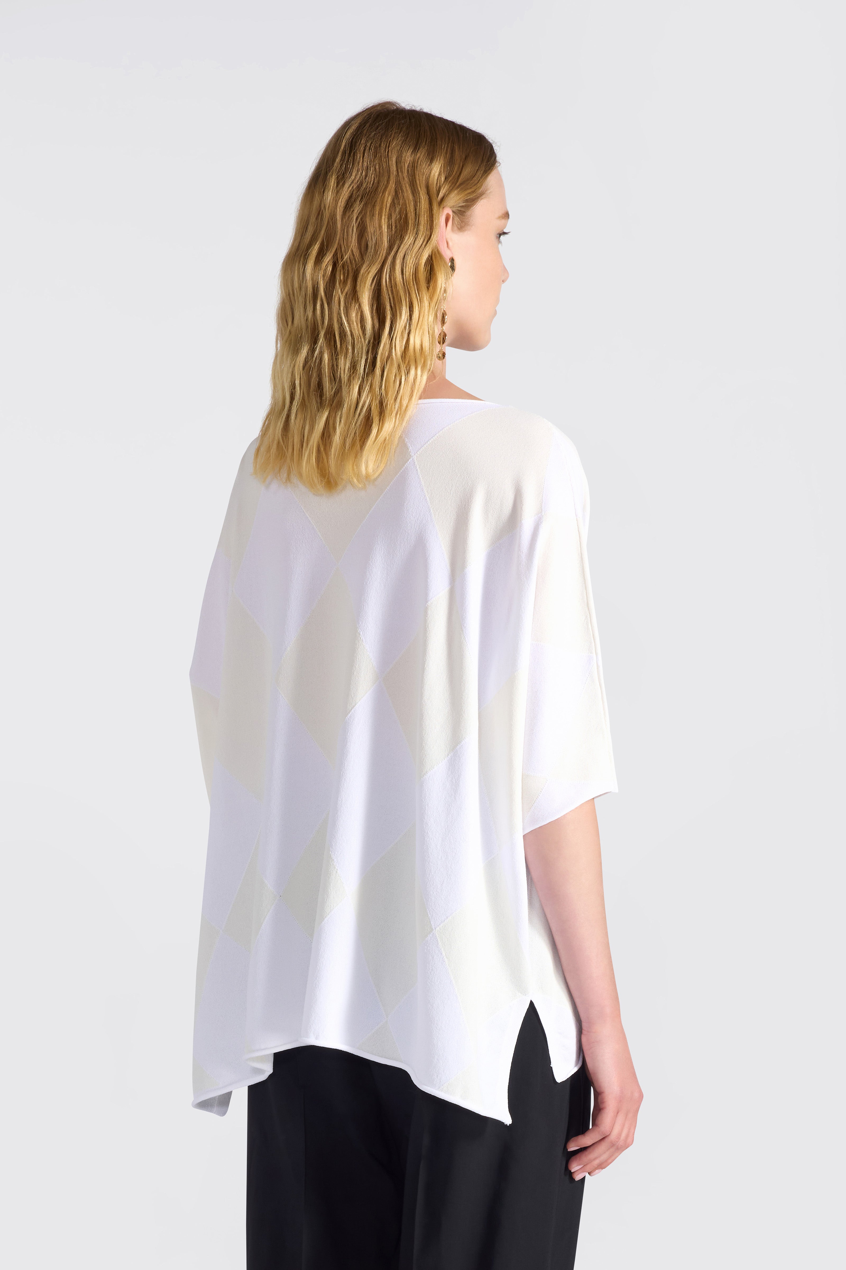 Liviana Conti Wilma Pull Rombi Blanc Viscose XS-L