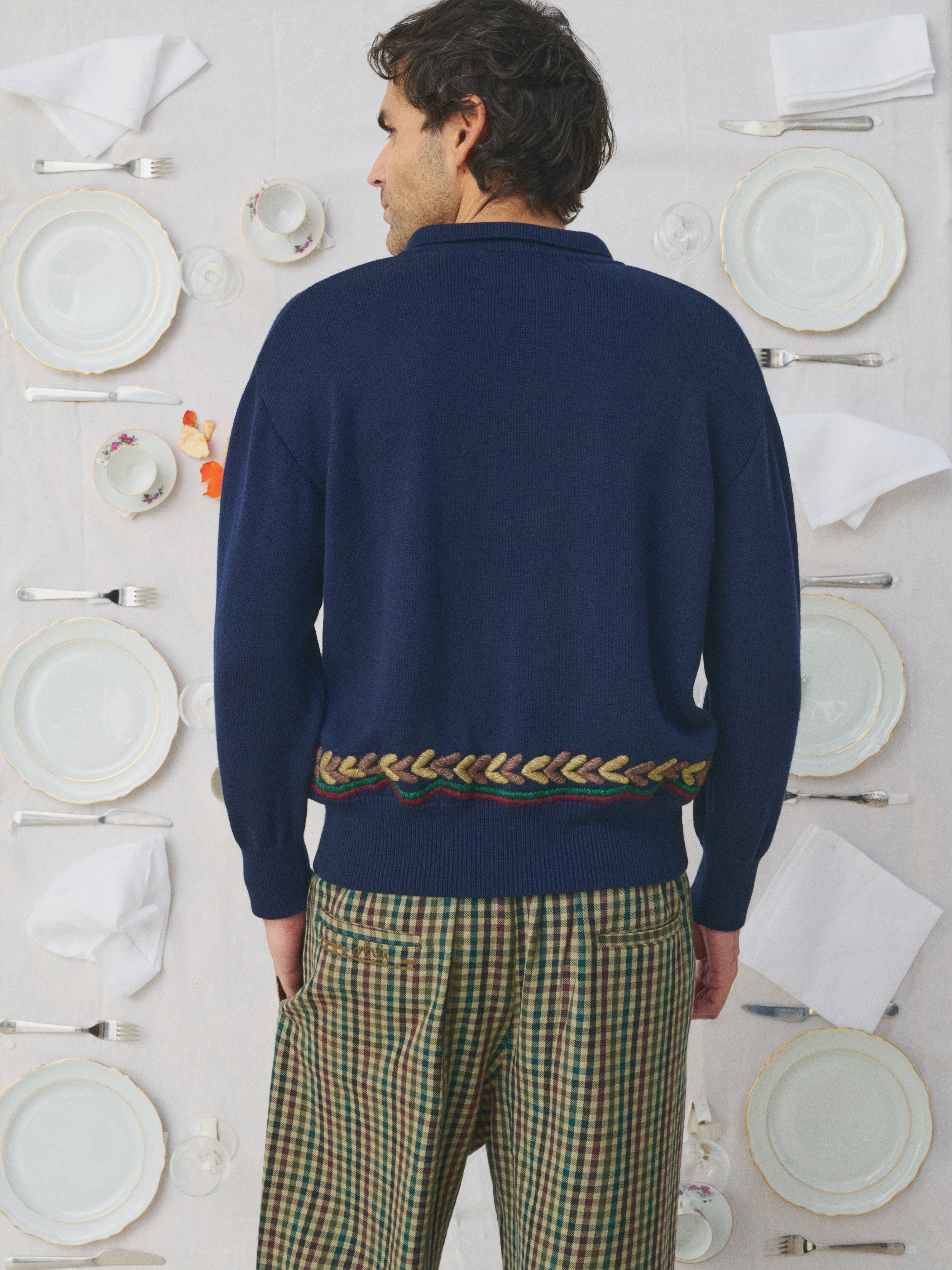 MII À table cardigan Albert La Table homme maille