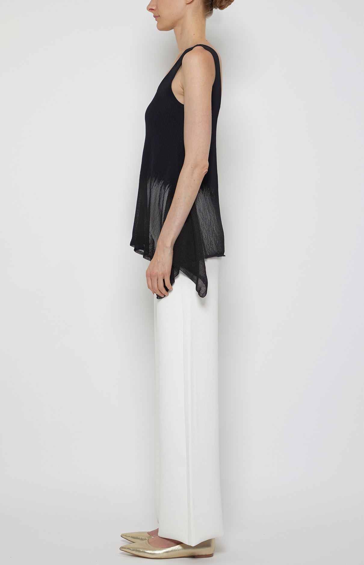 Prabal Gurung Peplum Shell débardeur noir viscose XS à XL