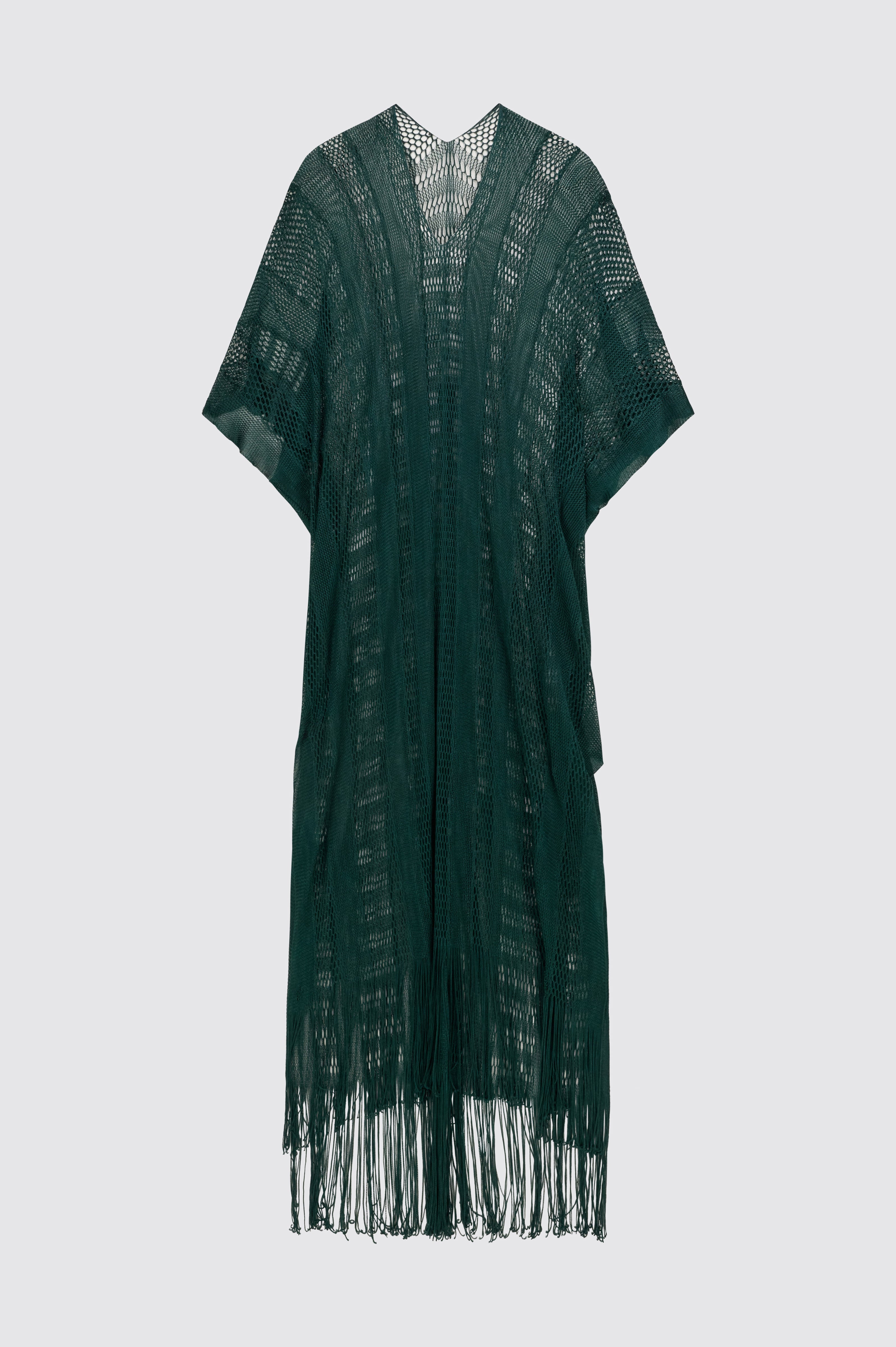 Liviana Conti Cintia caftan long Eucalipto maille