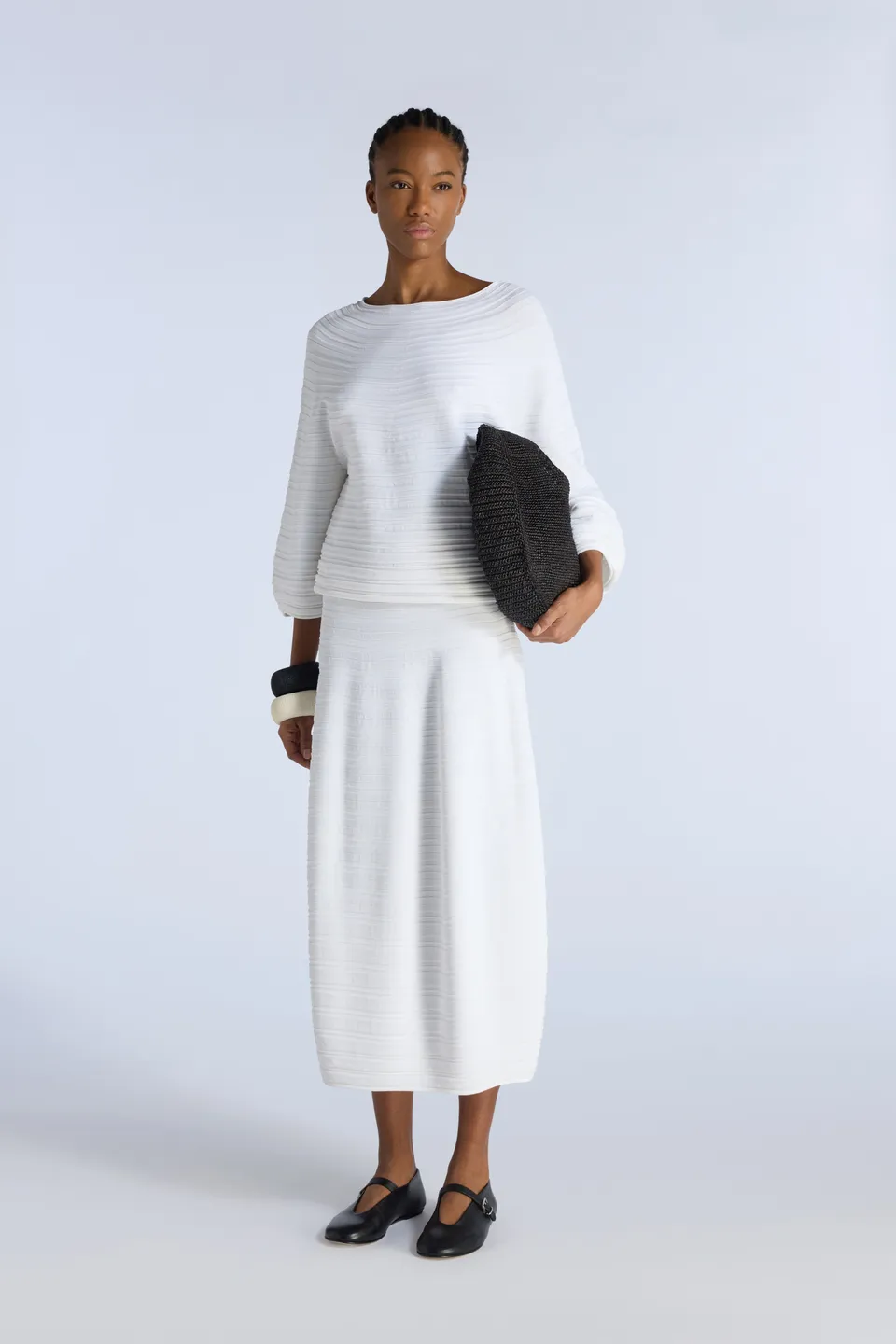 Liviana Conti Maglieria Amalia pull blanc viscose stretch