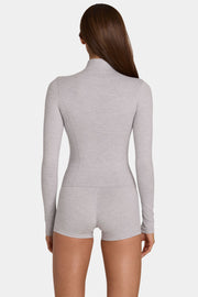 Oh Polly Bo+Tee Soft Active veste zippée gris chiné