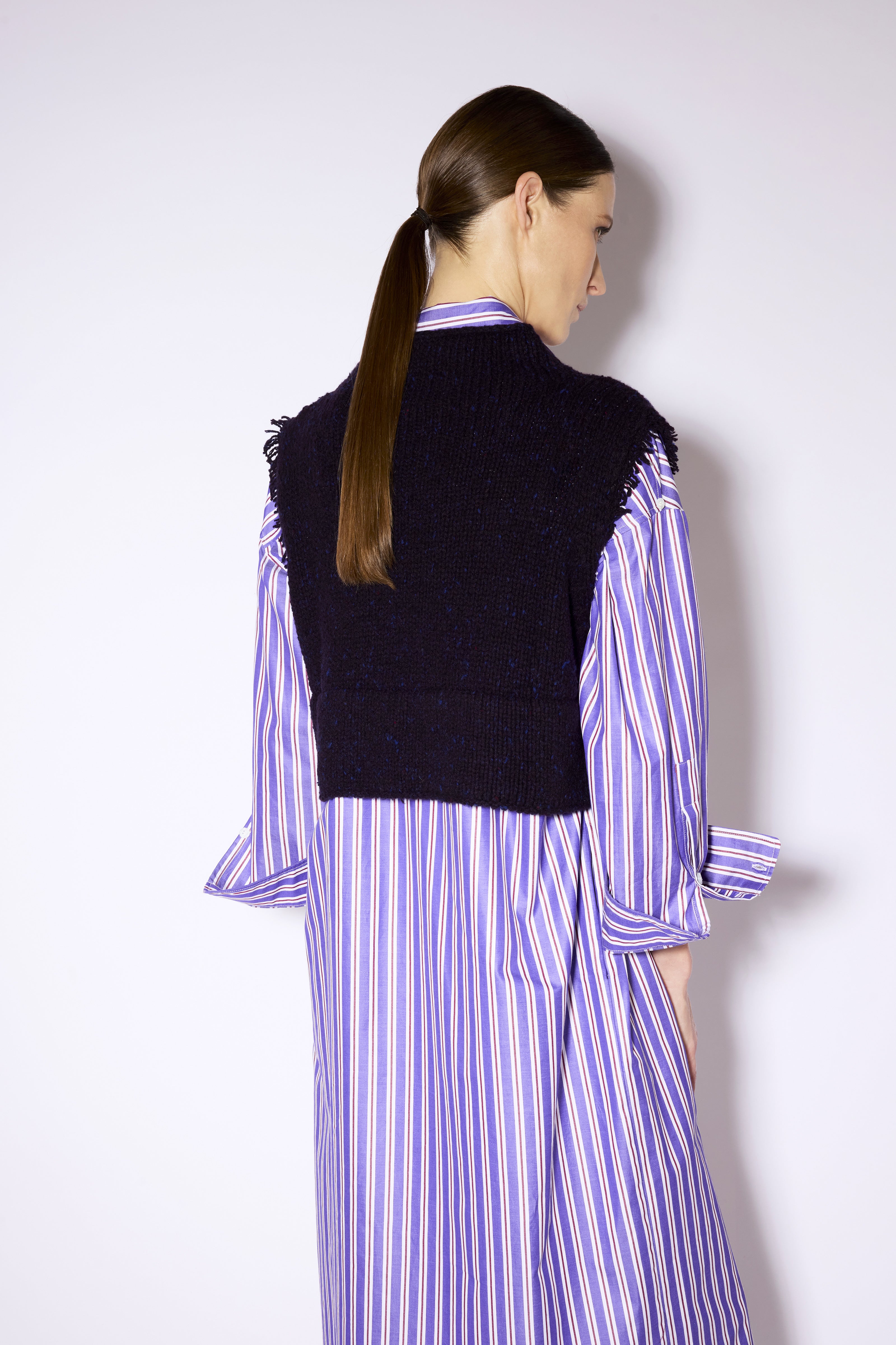 Liviana Conti Raisa gilet maille violet bleu XS-XL