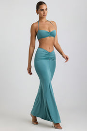Oh Polly 8623 Giselle maxi jupe vert d'eau