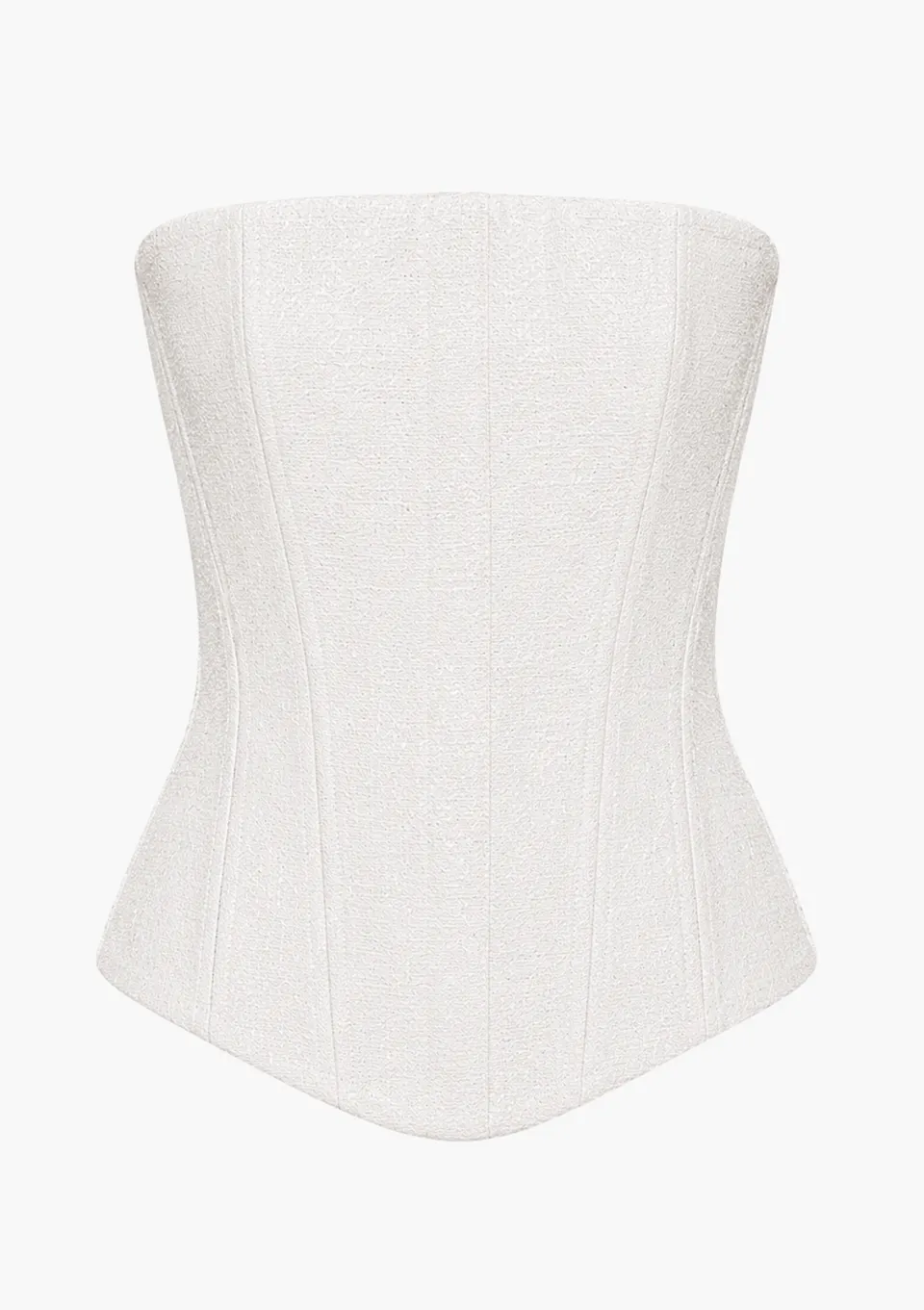 The Ethiquette Celeste bustier blanc Diamant taille M
