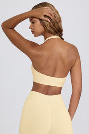 Bo+Tee brassiere sport jaune citron col V chiné