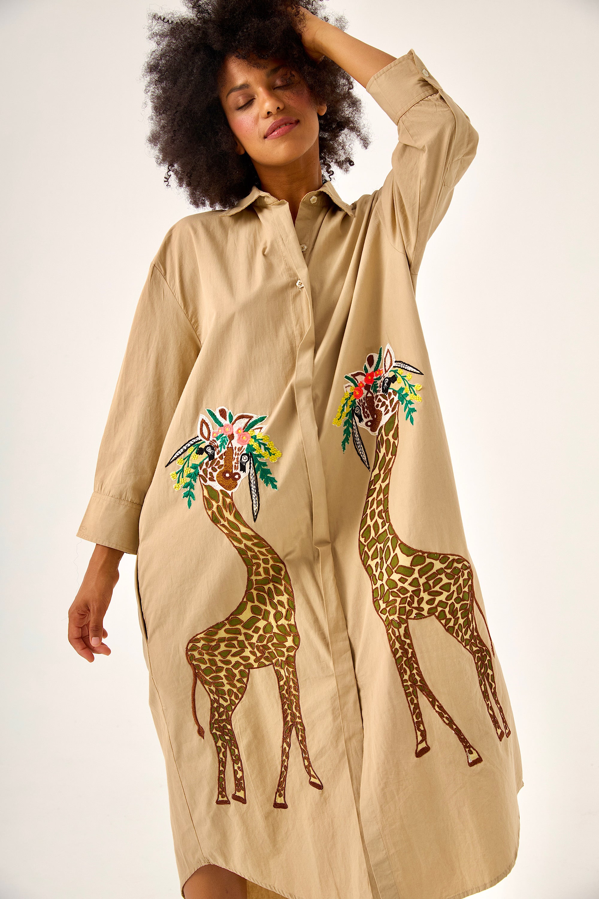 Chicosoleil Savanah robe longue femme beige coton XS-XL