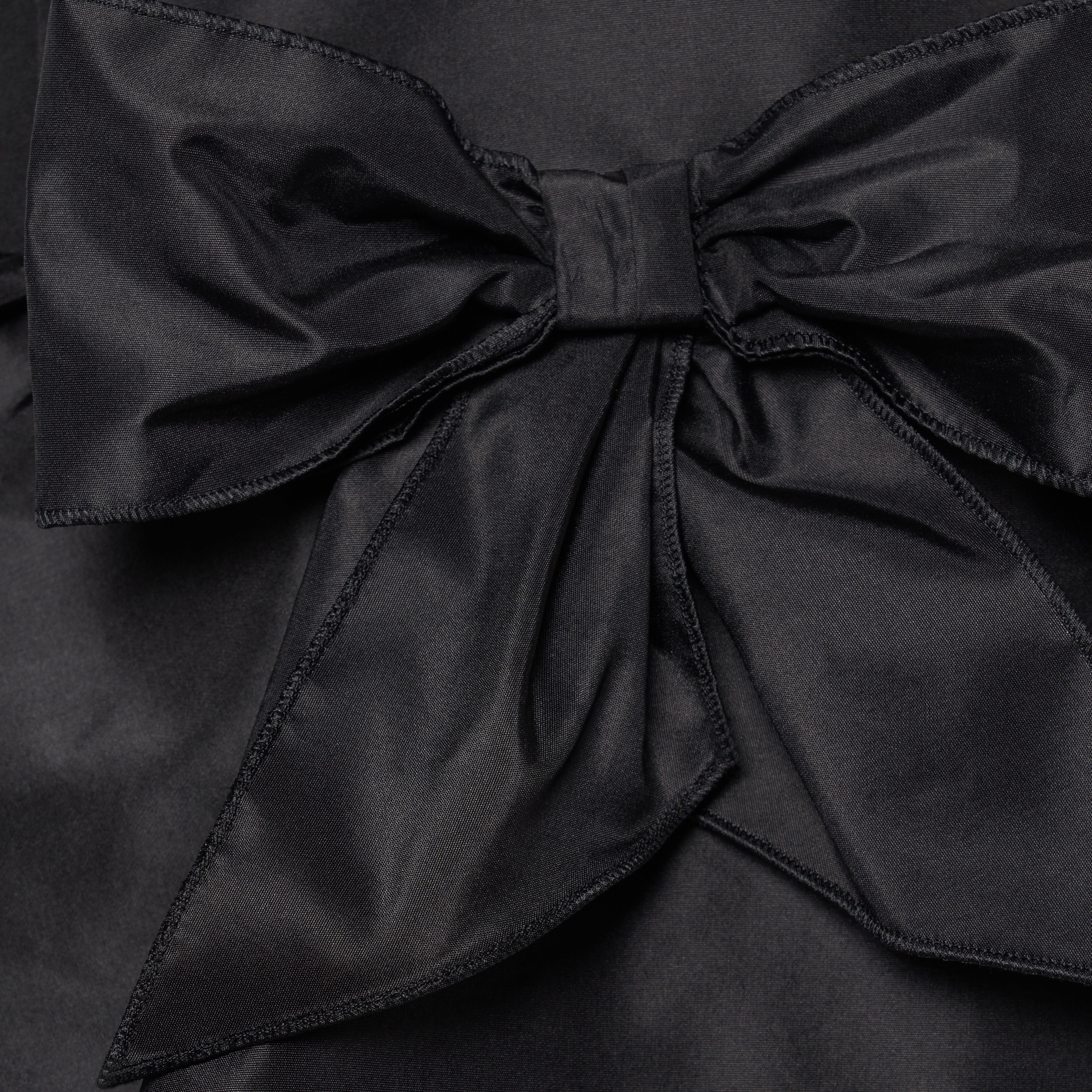Alessandra Rich Silk Taffeta Midi Dress robe noire 36-46