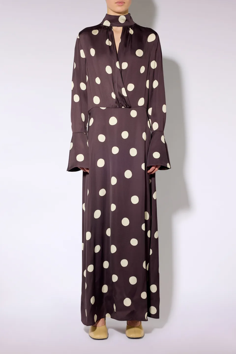 Liviana Conti Aivita robe pois grande espresso automne