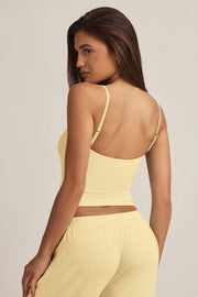 Oh Polly Isalie caraco pyjama jaune pastel modal