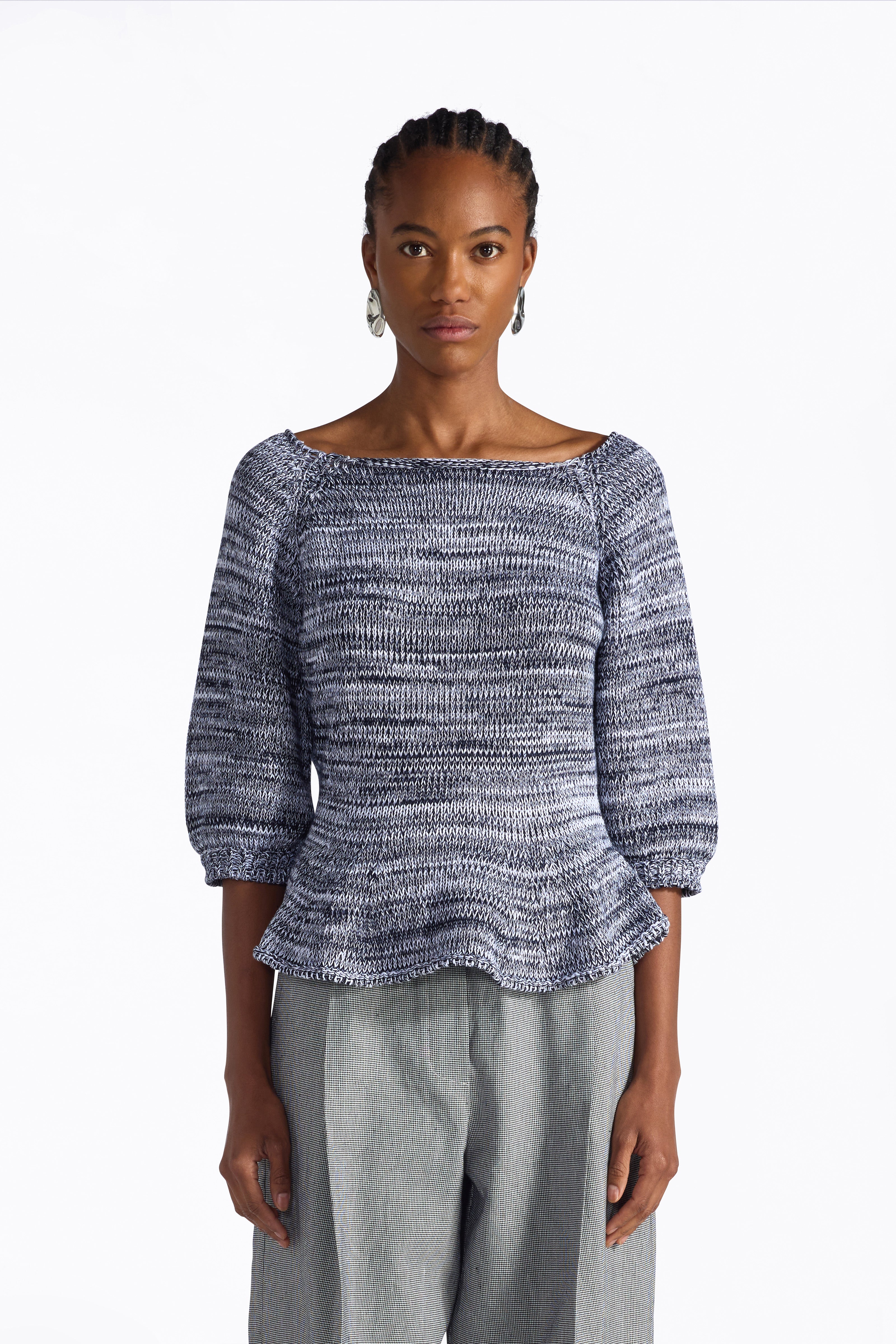 Liviana Conti Paige pull coton nuit blanc XS-XL