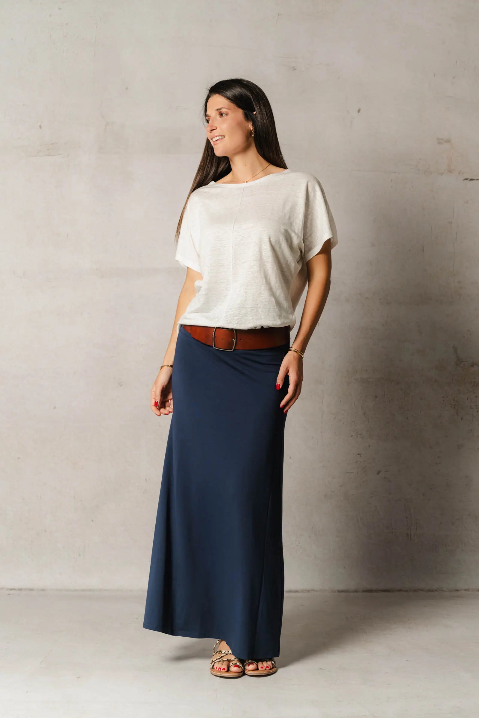 Thelma & Rose Paloma top lin chauve-souris noir