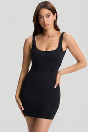 Oh Polly Evie 9937 robe mini noire moulante dos nu