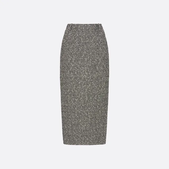 Alessandra Rich Skirts Melange Jupe crayon tweed à sequins