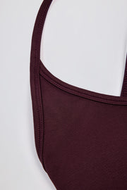 Oh Polly Super Sculpt BT2476 brassière sport bordeaux sans couture